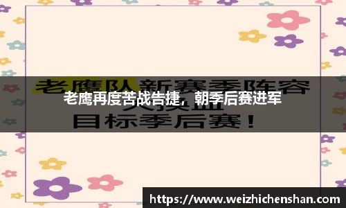 老鹰再度苦战告捷，朝季后赛进军